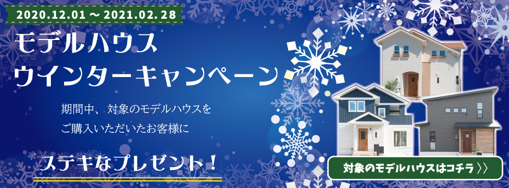 モデルハウス特別販売 ウインターキャンペーン