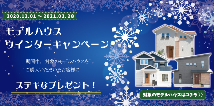 モデルハウス特別販売 ウインターキャンペーン