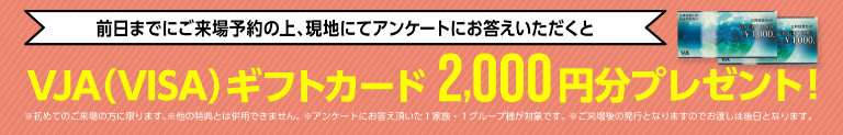 来場予約キャンペーン